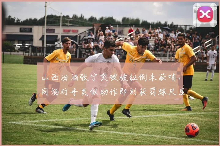 山西汾酒张宁突破被拉倒未获哨，同场对手类似动作即刻获罚球尺度不一